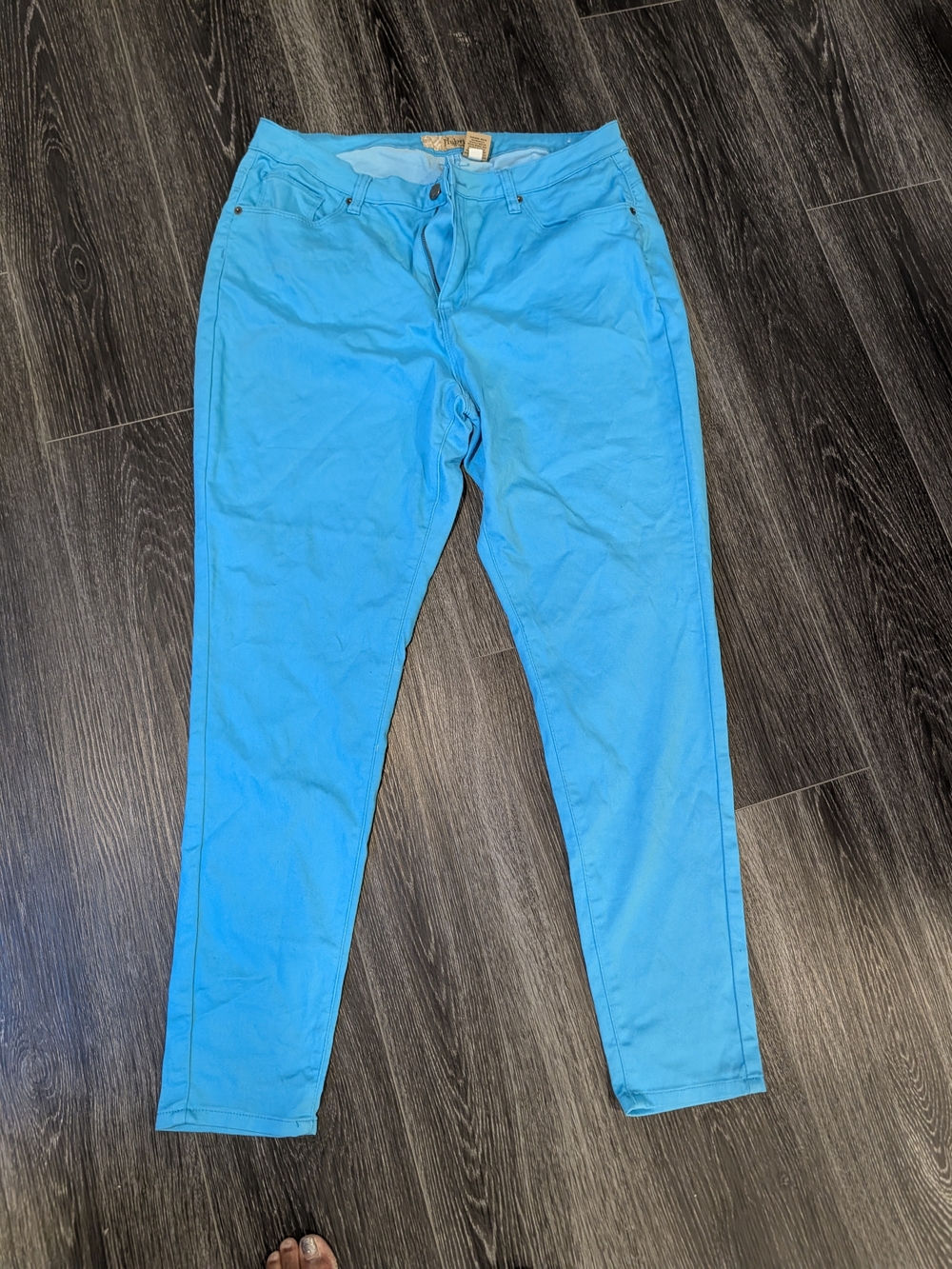 Hybrid & company Women's Bright Turquoise Skinny Jeans